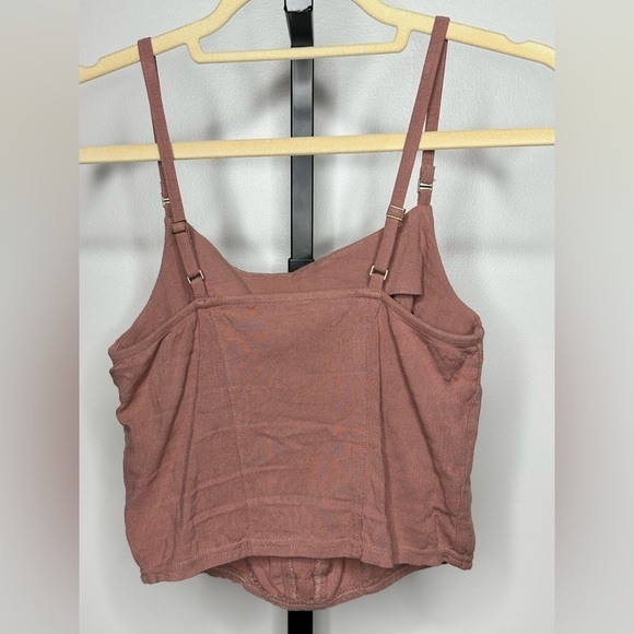 Free People Intimately Women Corset Crop Top - Color Mauve - Picture 2 of 7